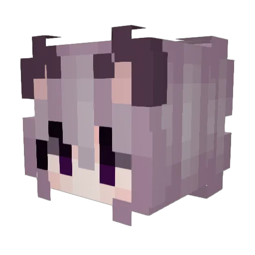 Eoks Minecraft avatar head, 3D render