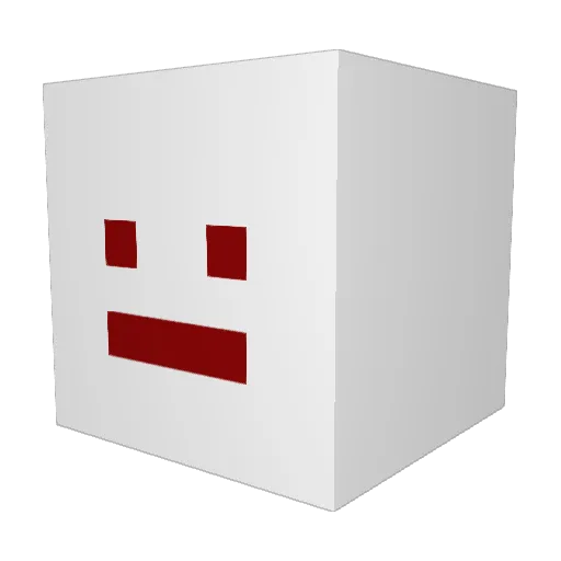 Eolus Minecraft avatar head, 3D render