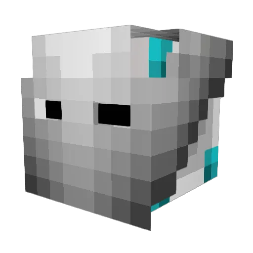 EonIV Minecraft avatar head, 3D render