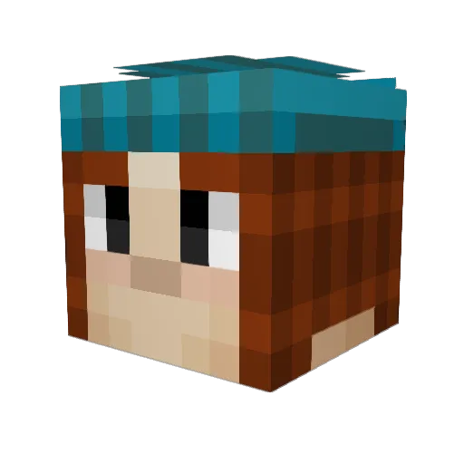 EonVulturewing Minecraft avatar head, 3D render