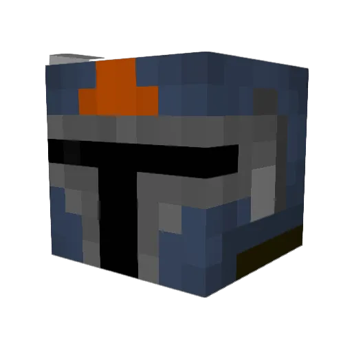 EonerTheArgent Minecraft avatar head, 3D render