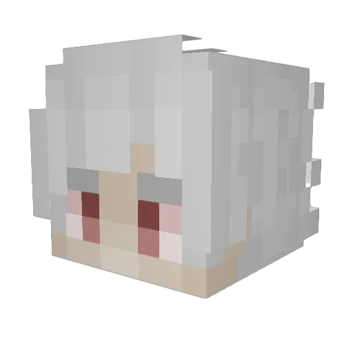 Eonix Minecraft avatar head, 3D render