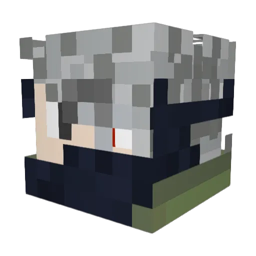 Eorl96 Minecraft avatar head, 3D render