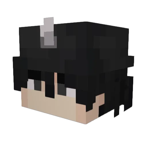 Eovii Minecraft avatar head, 3D render