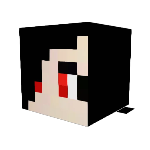 Eowdy Minecraft avatar head, 3D render