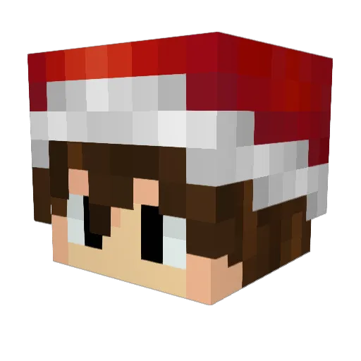 Eowylm Minecraft avatar head, 3D render