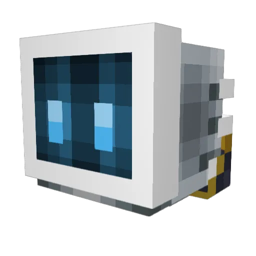 Ep172 Minecraft avatar head, 3D render