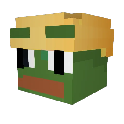 Ep1Kb0y22 Minecraft avatar head, 3D render