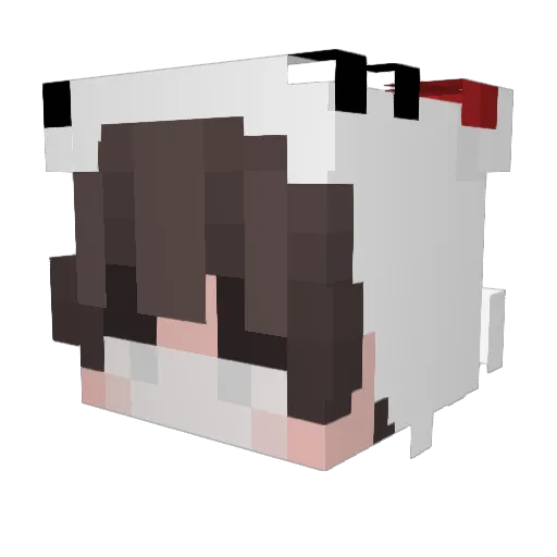 Ep1c_Sans Minecraft avatar head, 3D render