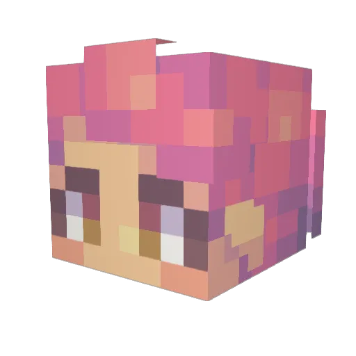 Ep1taphzz Minecraft avatar head, 3D render