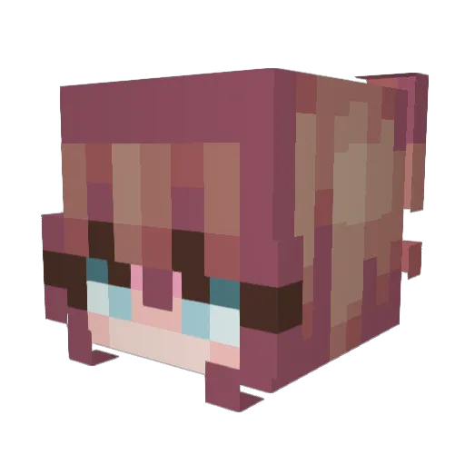 Ep7demic Minecraft avatar head, 3D render