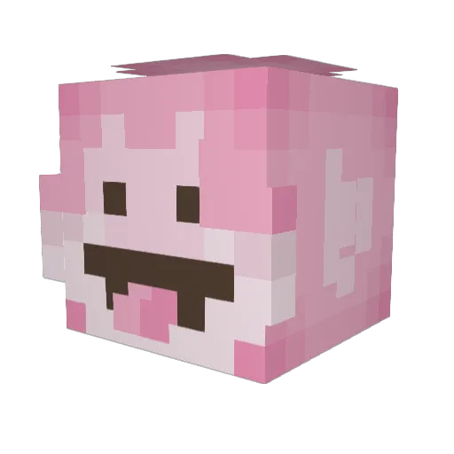 EpaElFercho Minecraft avatar head, 3D render