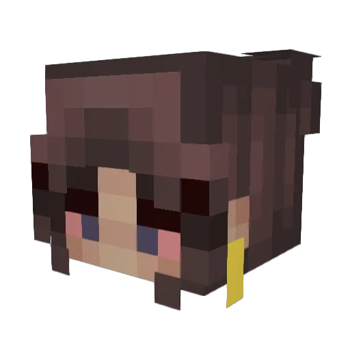 Epaniel Minecraft avatar head, 3D render
