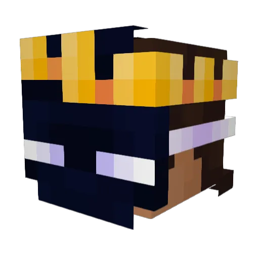Epaxialfx Minecraft avatar head, 3D render
