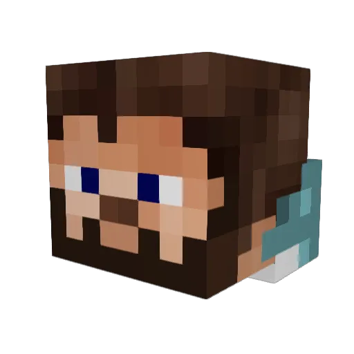Epc_Win Minecraft avatar head, 3D render