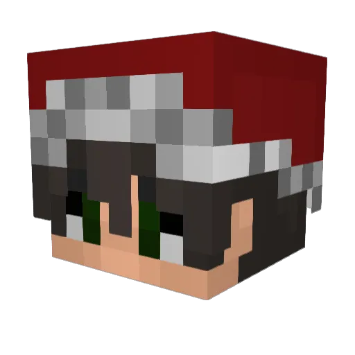 Epele Minecraft avatar head, 3D render