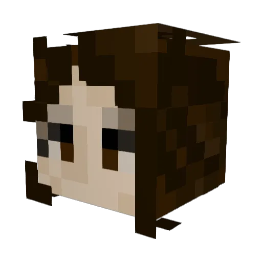 Epertie Minecraft avatar head, 3D render