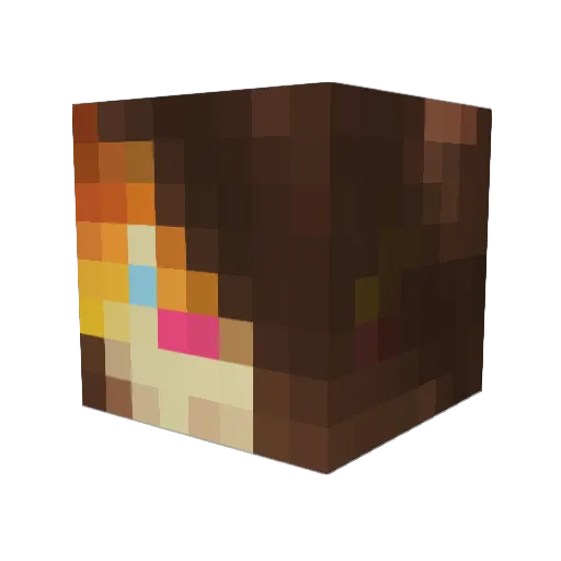 Epesii Minecraft avatar head, 3D render