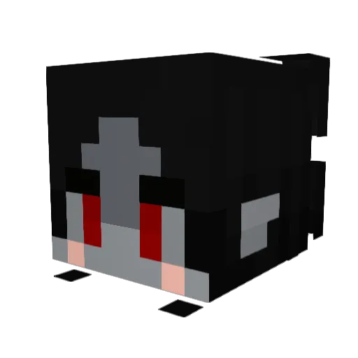 Epheremelda Minecraft avatar head, 3D render