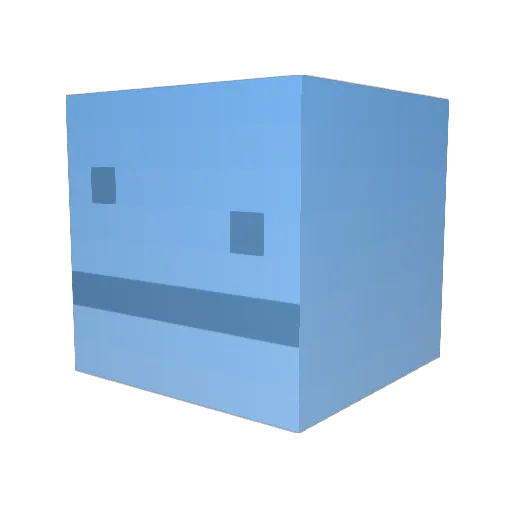 Ephice Minecraft avatar head, 3D render
