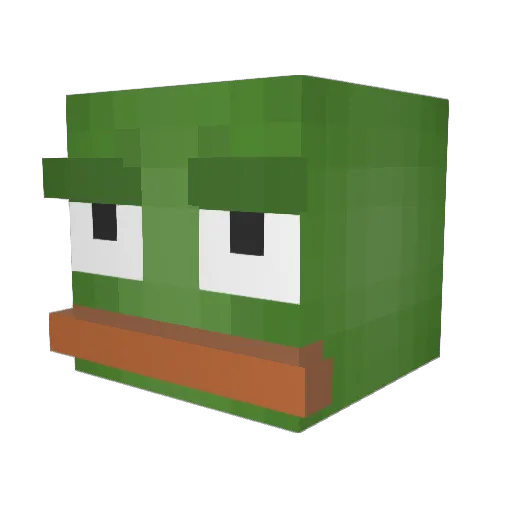 Ephicx Minecraft avatar head, 3D render