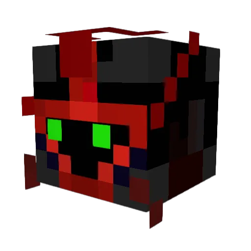 Ephious Minecraft avatar head, 3D render