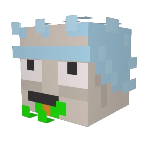 Epholys Minecraft avatar head, 3D render