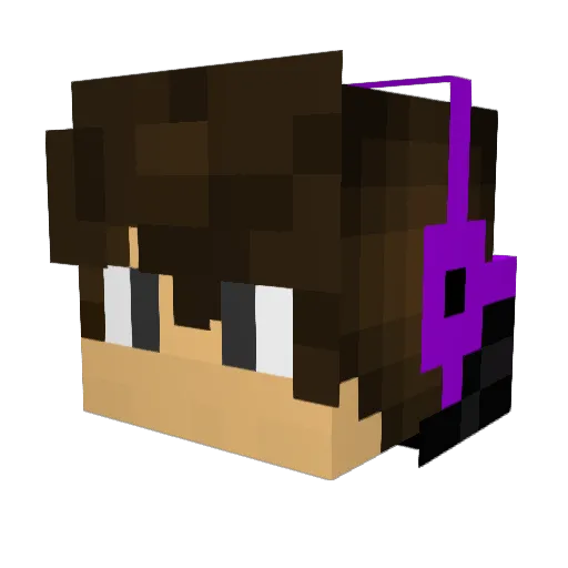 EphraimsWorld Minecraft avatar head, 3D render