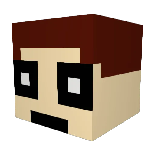 EphremGogertrun Minecraft avatar head, 3D render