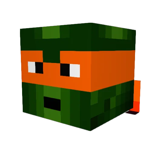 EpiOG Minecraft avatar head, 3D render