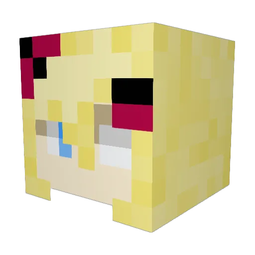 Epiarch Minecraft avatar head, 3D render