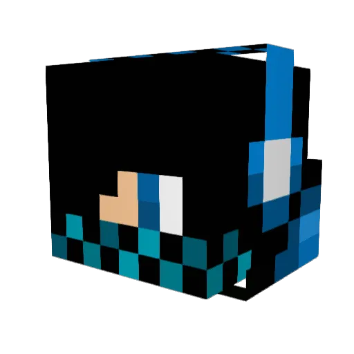 Epic2042 Minecraft avatar head, 3D render