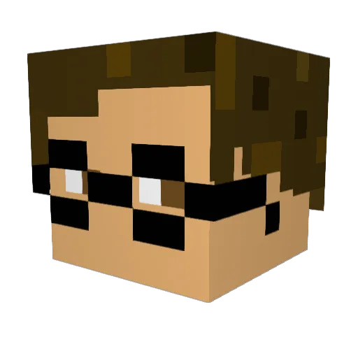EpicBasil708 Minecraft avatar head, 3D render