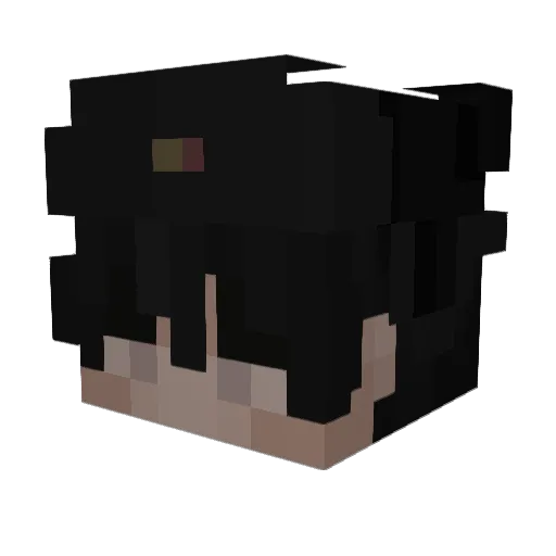 EpicBebe Minecraft avatar head, 3D render