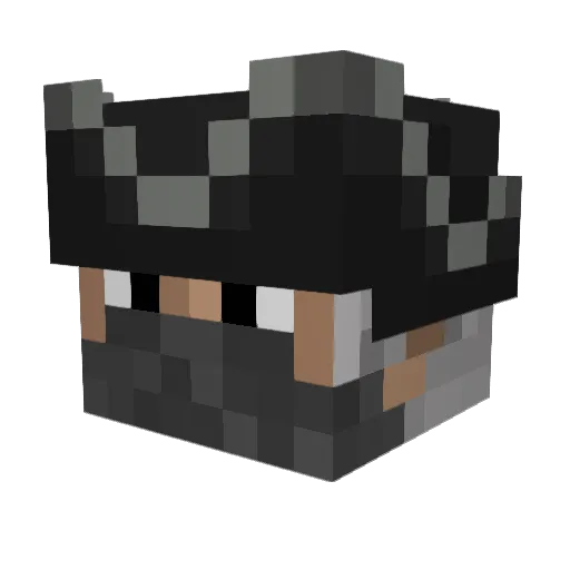 EpicBossPabs_b Minecraft avatar head, 3D render
