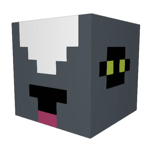 EpicCat17 Minecraft avatar head, 3D render