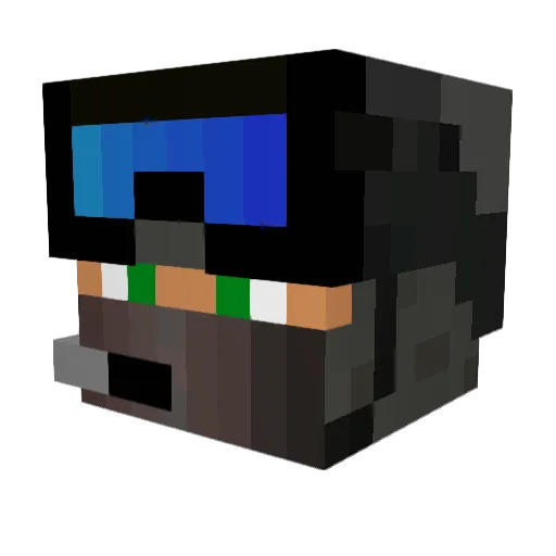 EpicChip1 Minecraft avatar head, 3D render