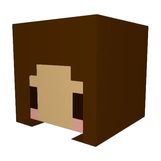 EpicCrayon Minecraft avatar head, 3D render