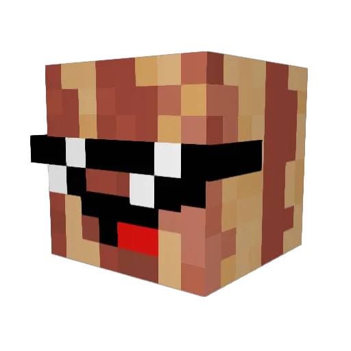 EpicD88 Minecraft avatar head, 3D render