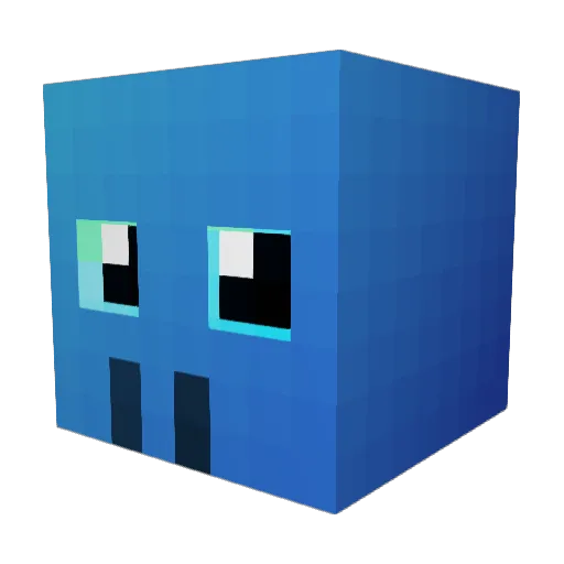 EpicDiamonight Minecraft avatar head, 3D render