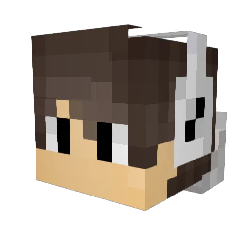 EpicDizzy15 Minecraft avatar head, 3D render