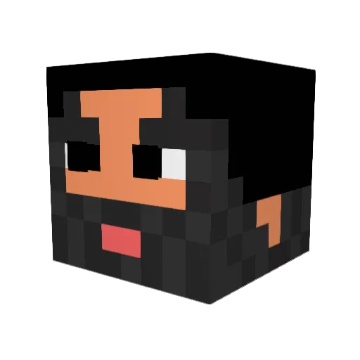EpicDuckBuilder_ Minecraft avatar head, 3D render