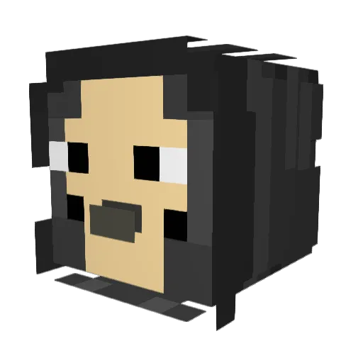 EpicDudeMC Minecraft avatar head, 3D render