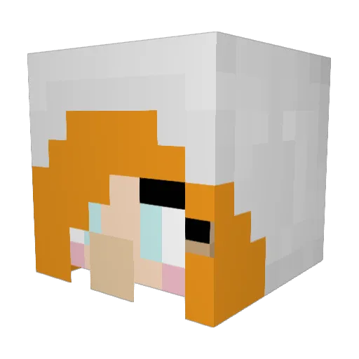EpicDumbo Minecraft avatar head, 3D render