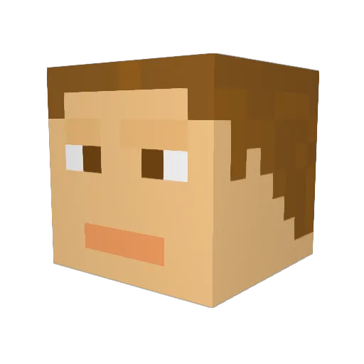 EpicEli88 Minecraft avatar head, 3D render