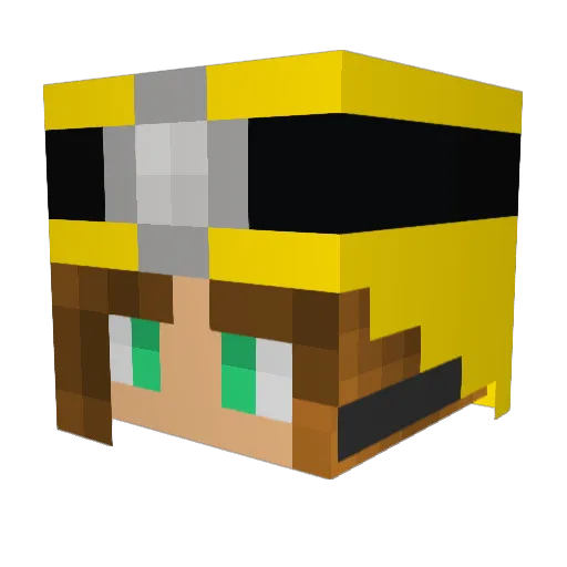 EpicElizaYT Minecraft avatar head, 3D render