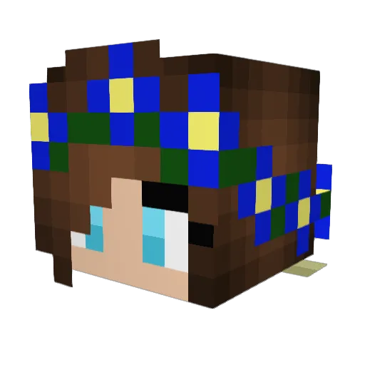 EpicEmily123 Minecraft avatar head, 3D render