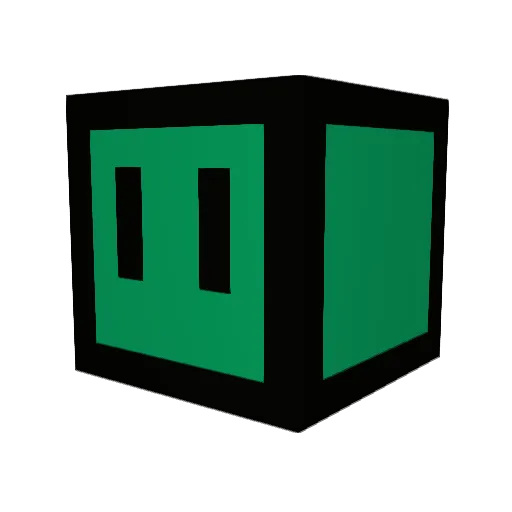 EpicFini Minecraft avatar head, 3D render