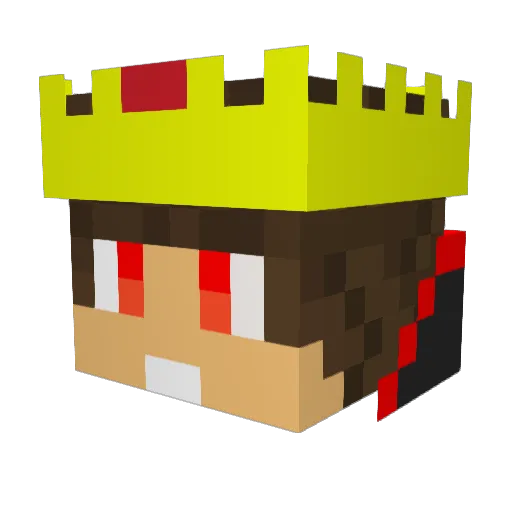 EpicFlames6767 Minecraft avatar head, 3D render