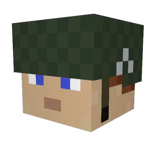EpicGaming525 Minecraft avatar head, 3D render